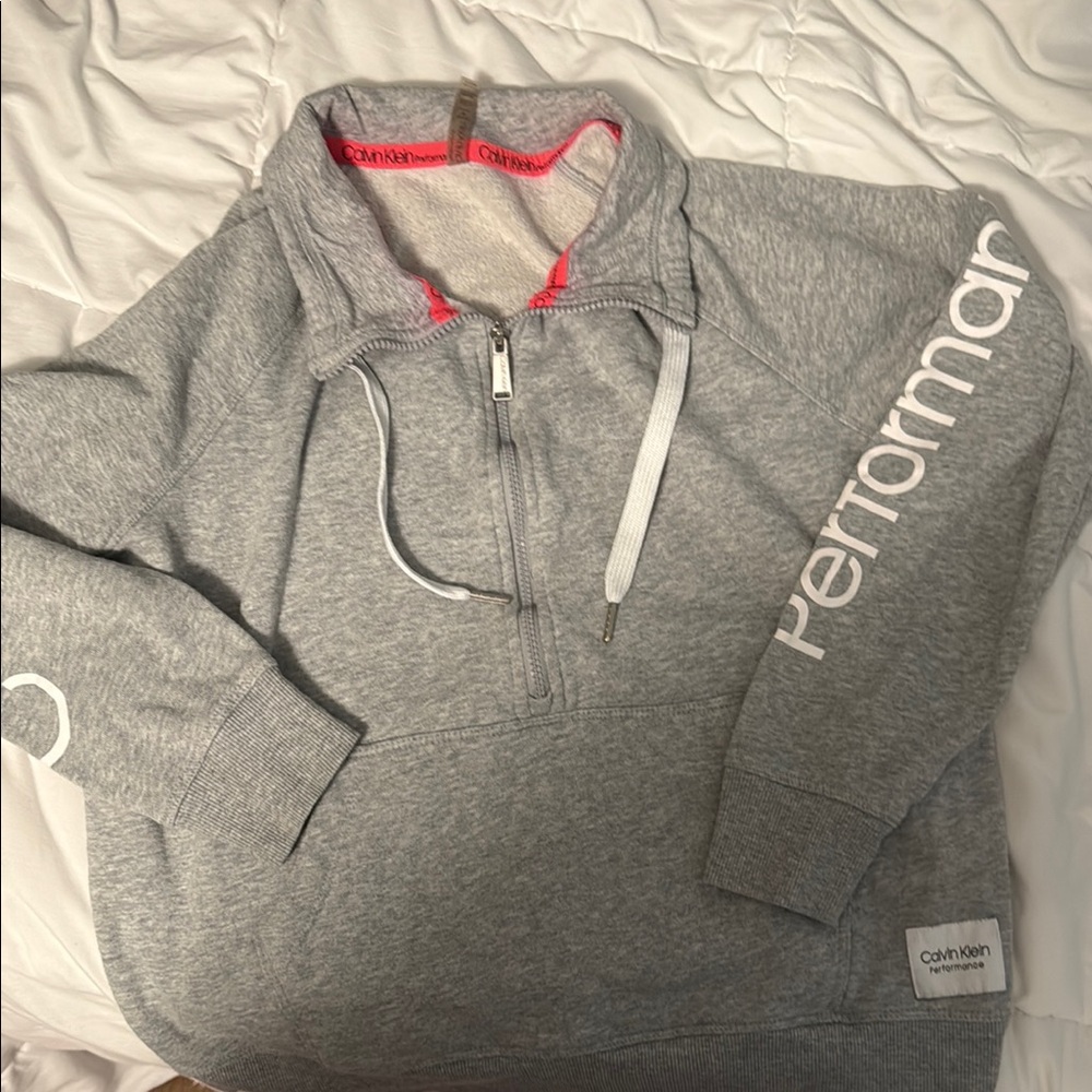 Calvin Klein Gray Performance Pullover